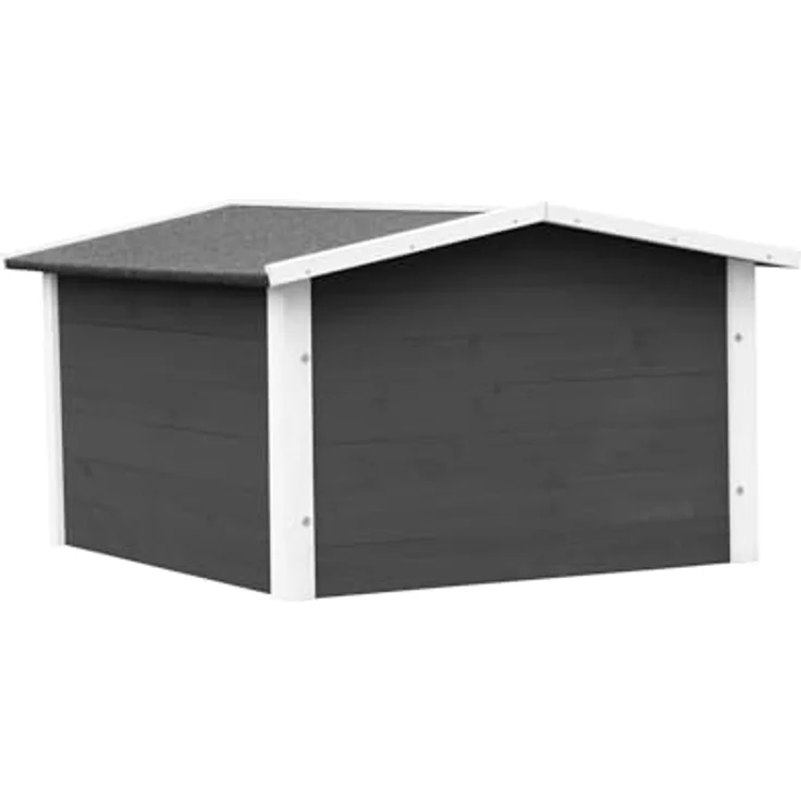HTI-Living Mähroboter-Garage Garage für Mähroboter Wilbur, BxTxH: 87x80x50 cm, robustes Fichtenholz, Rasenmähergarage, naturfarben - Preisvergleich – Bild 3