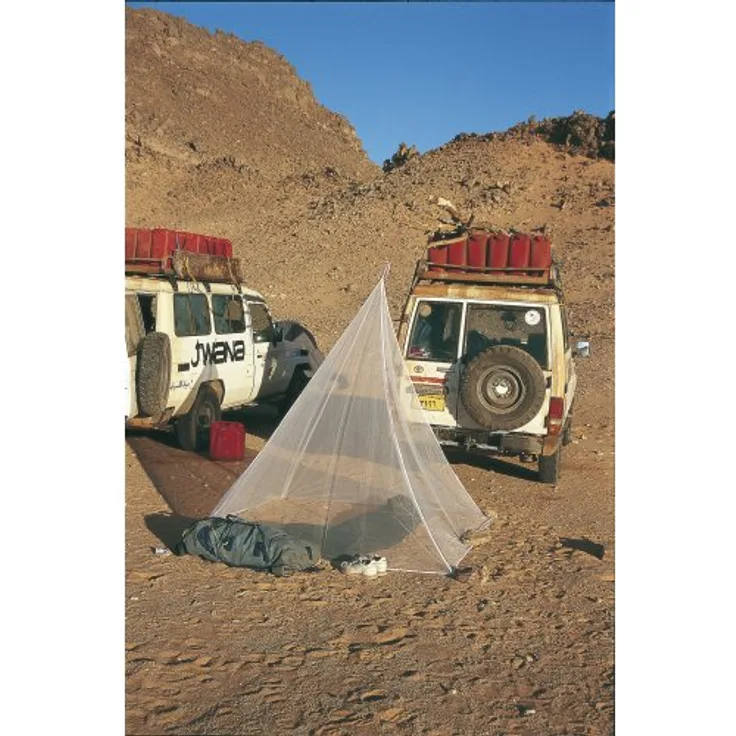 Relags Moskitonetz Fine Mesh Pyramid Single, leichtes Polyamidnetz mit Befestigungsschlaufen und kleinem Packmaß