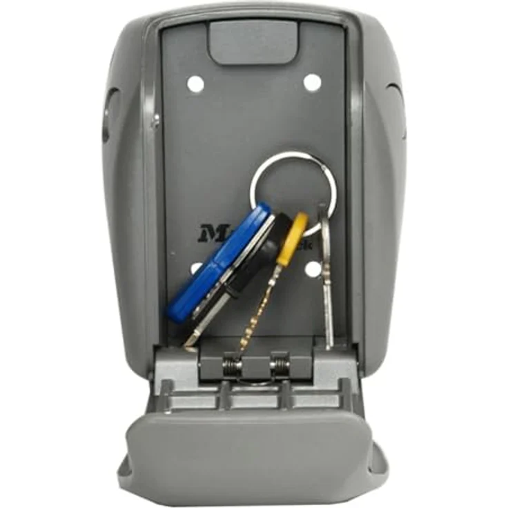 Master Lock Schlüsselkasten 5410EURD, Wandmontage, 4-stellige Kombination, außen geeignet, mit Befestigungsmaterial, ideal für Home-Office – Bild 2