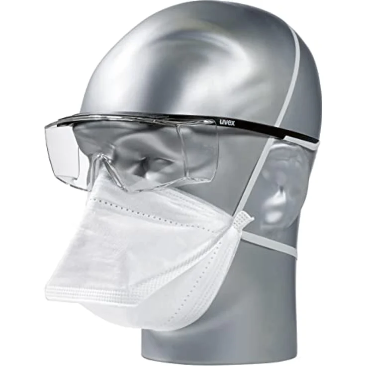 Uvex Super F OTG Schutzbrille - Supravision Sapphire - Transparent-Schwarz-Weiß – Bild 6