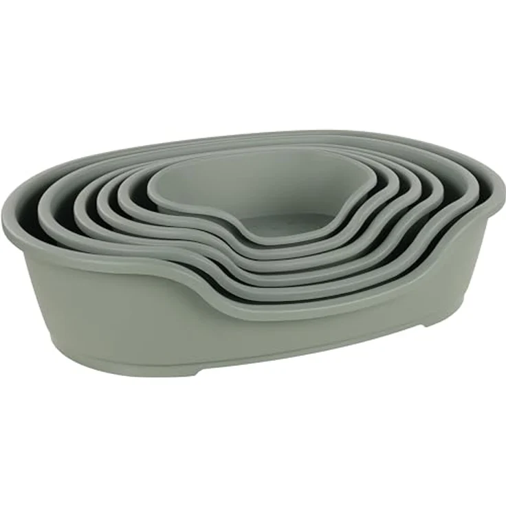 Flamingo Hundebett Tuck, Oval Grün, Größe M (70 × 47 × 22 cm), Praktisch, Stilvoll & Leicht zu Reinigen – Bild 4