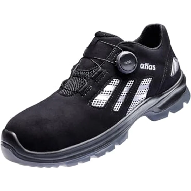 Atlas Schuhe Flash 3205 XP Boa Arbeitsschuh, Sicherheitsschuh mit Alu-tec Aluminiumkappe, schwarz/ grau/ rot – Bild 2