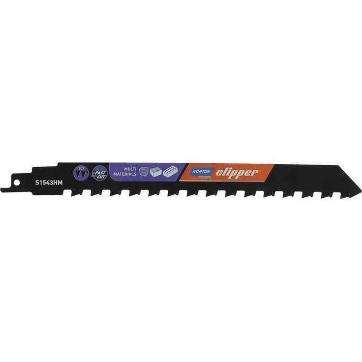 Norton Säbelsägeblatt S1543HM, 240 mm Hartmetall für Lochziegel und Beton, 2er Pack