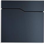 Metzler Briefkasten pulverbeschichtet in Anthrazit RAL7016 - Wandbriefkasten mit Zeitungsfach - Postkasten Hoffmann