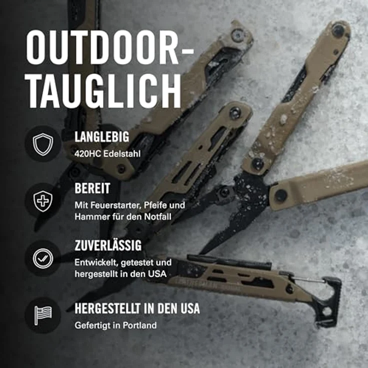 Leatherman Multi-Tool SIGNAL, coyote tan, inkl. Nylon-Holster – Bild 5