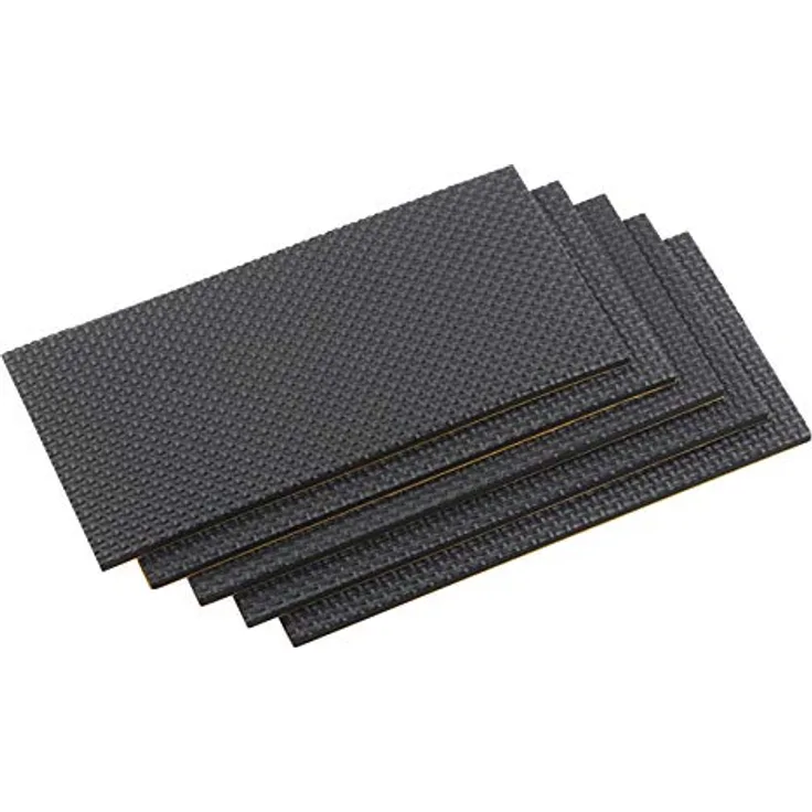 Metafranc WU0645726 Möbel-Pad selbstklebend, quadratisch Schwarz (L x B) 200mm x 100mm 1 Set