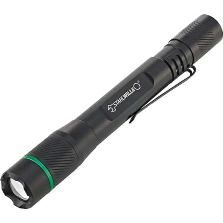 STAHLWILLE 13136 SL 850, wiederaufladbare LED Stiftleuchte bis 850 lm, Gehäuse aus Aluminium, 3 h Leuchtdauer, Schwarz