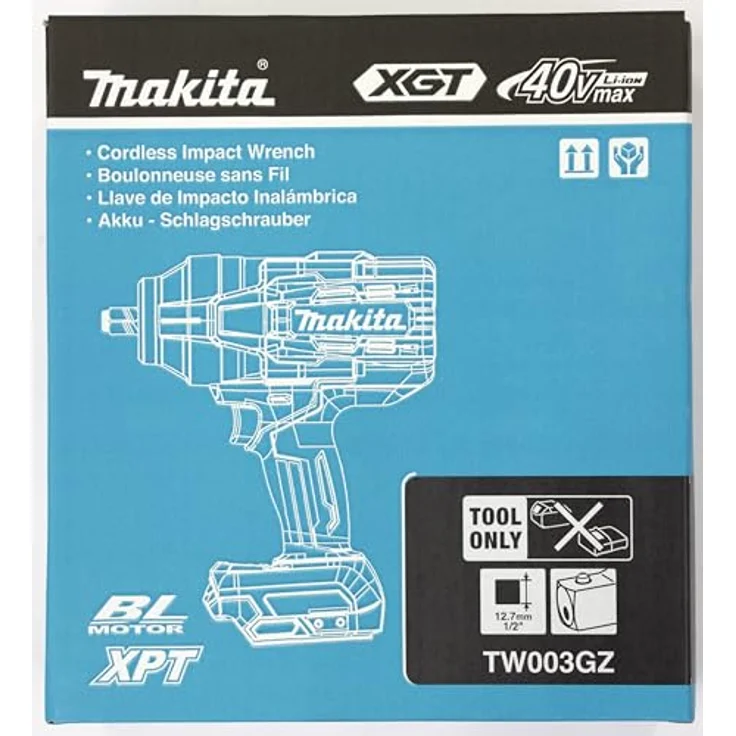 Makita TW002GZ, 40V Akku-Schlagschrauber mit 1700 Nm Drehmoment, 1/2 Zoll Antrieb und 1800 U/min – Bild 17