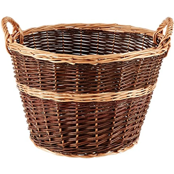 Dehner Weidenkorb, Höhe 25 cm, Ø 35 cm, Weidengeflecht – Bild 2