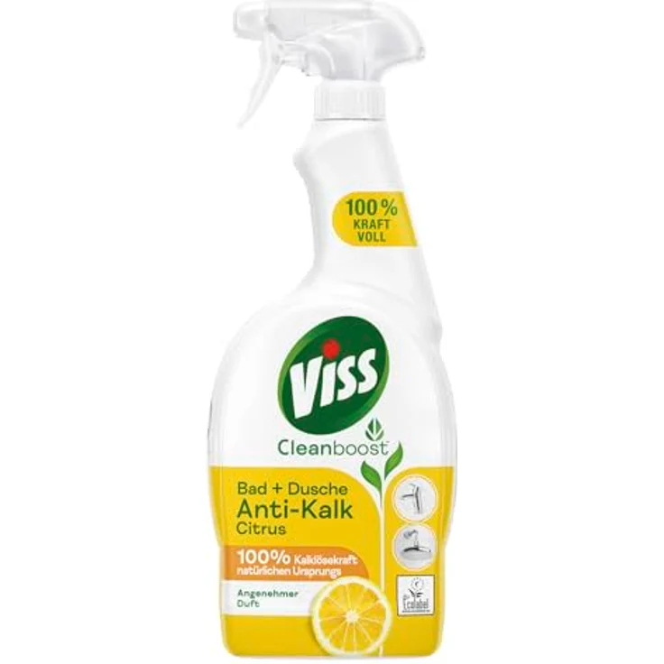 Viss Cleanboost Anti-Kalk Bad & Dusche 750ml – Effektiver Badreiniger mit Cleanboost-Technologie gegen Kalkablagerungen und Wasserflecken – Bild 1