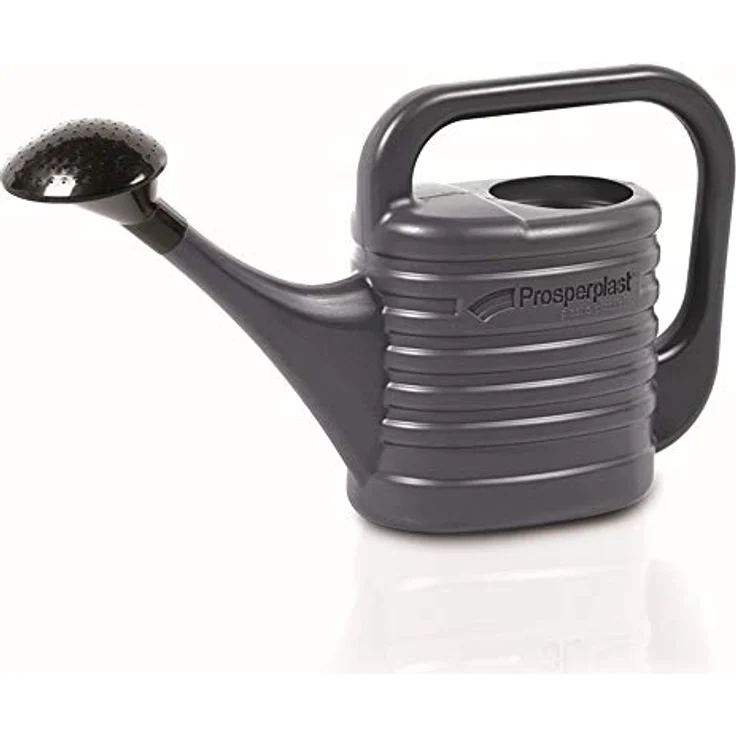 Prosperplast Gießkanne Zebra, 10 Liter anthrazit mit Brauseaufsatz für optimale Wasserverteilung – Bild 2