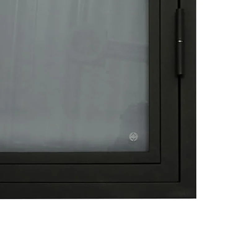 inova Glastür Komplettset 830x2115mm DIN rechts, Grauglas Drehtür mit Griffstange, Beschlag und Zarge, kratz- und stoßbeständig – Bild 3