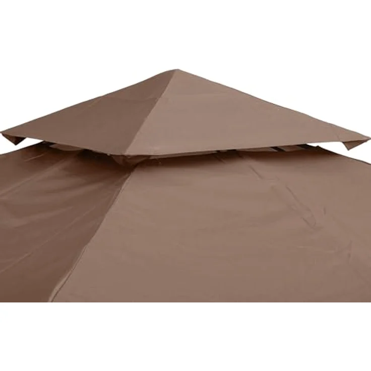Outsunny Pavillon-Ersatzdach Ersatzdach für Pavillons, 300x300 cm, Kaffee-Farbe, wasserabweisendes Polyester – Bild 8
