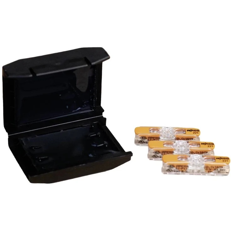 CellPack 449750 EASY-PROTECT Gelbox für Verbindungsklemmen, flexibel: 0.2-4mm², starr: 0.2-4mm², Schwarz – Bild 1