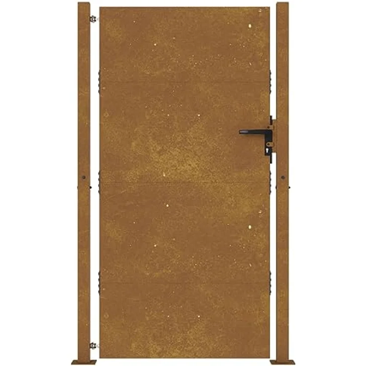 vidaXL Gartentor aus Cortenstahl, 105 x 180 cm, rostig – Bild 4