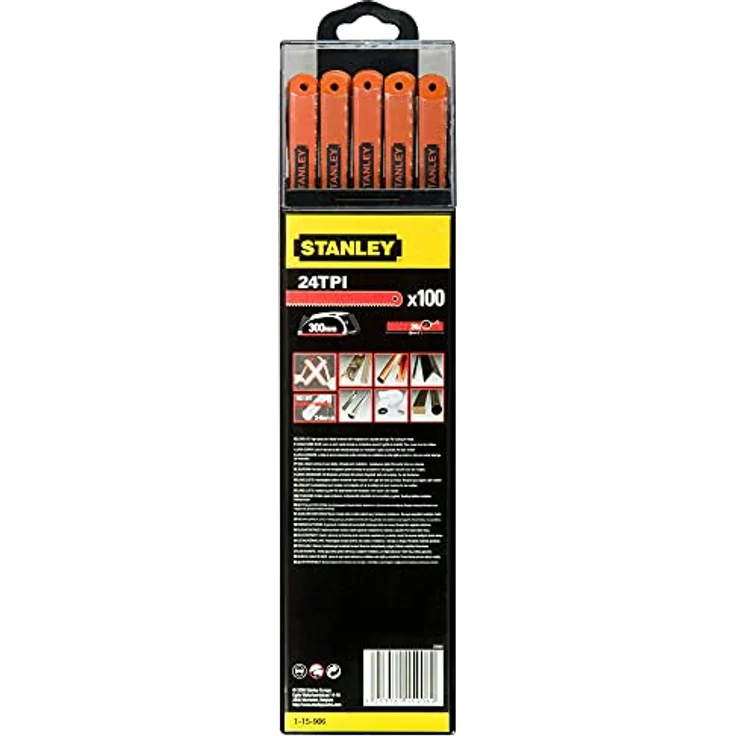 Stanley Metallsägeblatt HSS Molybdän Rubis (für alle Materialien, 24 Zähne-Inch, 2 Stück) 0-15-906 – Bild 5