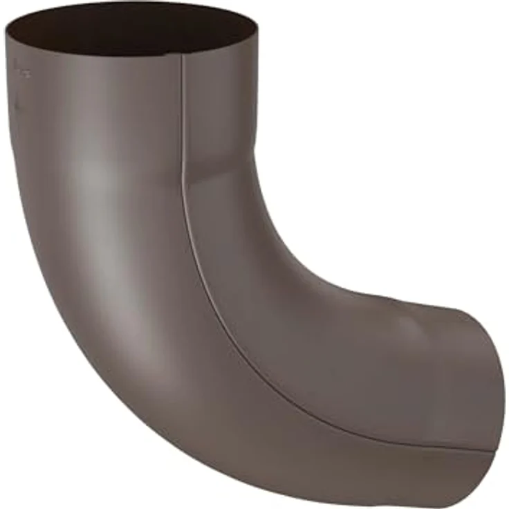 ZAMBELLI Fallrohrbogen 85 Grad, 100mm, Kupferbraun, verzinkter Stahl für flexible Verlegung – Bild 1