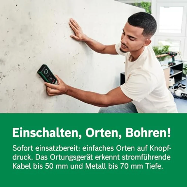 BOSCH Leitungsortungsgerät Truvo, Digitales Ortungsgerät - im eCommerce-Karton, einfaches Orten von Stromkabeln und Metallobjekten bis zu 70 mm – Bild 4