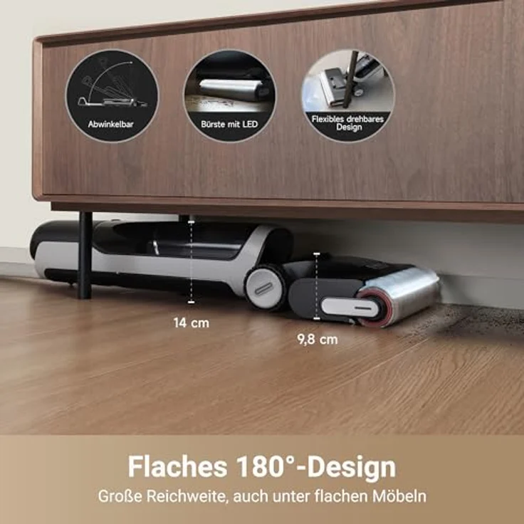 Dreame Nass-Trocken-Sauger Dreame H14 Pro mit 18.000 Pa Saugkraft, 400 W, 180° Reinigung – Bild 2