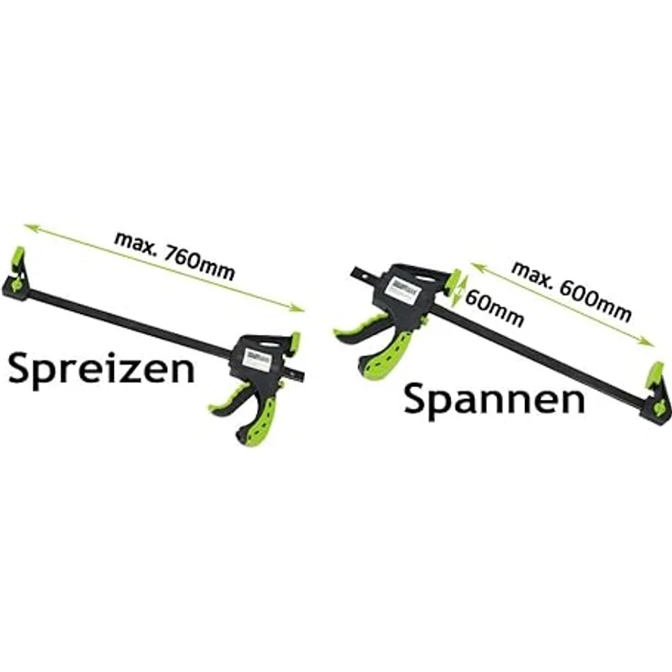 Trutzholm 4x Einhandzwinge Schnellspannzwinge Schraubzwinge Spanner 60x600 mm – Bild 7