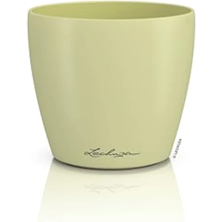 Lechuza® Übertopf Classico Color 12 DECO, Pflanzgefäß in linde, bruchsicher und kompakt, ohne Bewässerungssystem – Bild 1