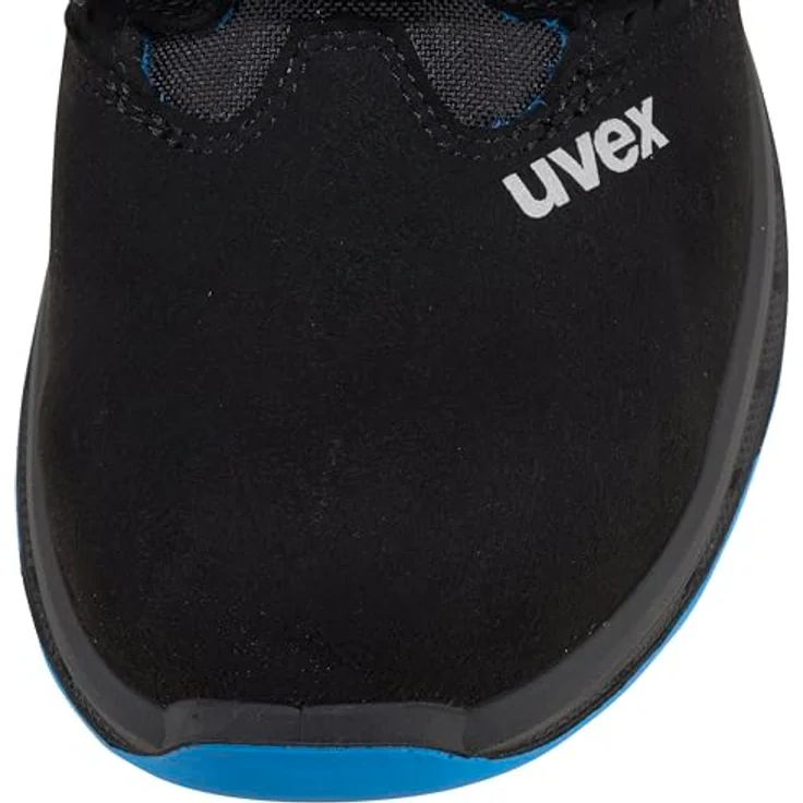 Uvex uvex 2 trend Sandale S1P Arbeitsschuh, sportlich mit Stahlkappe und Stahlzwischensohle, schwarz, blau – Bild 9