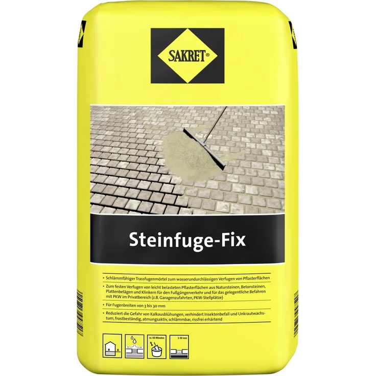 Sakret Steinfuge Fix grau 20 kg