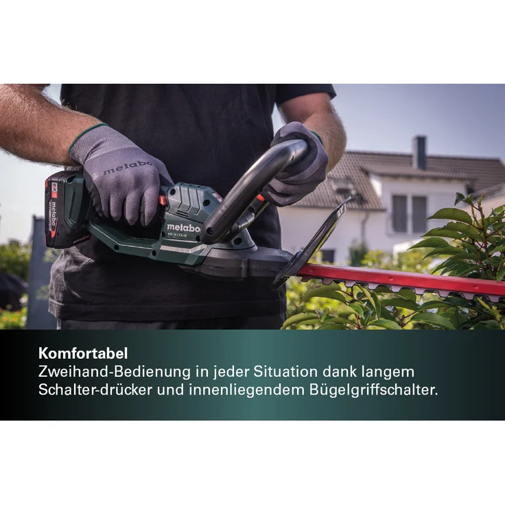 Metabo Akku Heckenschere HS 18 LTX 55 (18 Volt, Li-Ion, Messerlänge: 55 cm, Max. Schnittstärke 19 mm) ohne Akku und Ladegerät, im Karton – Bild 6