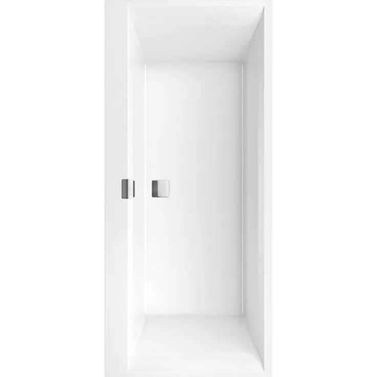 Villeroy und Boch Quaryl Rechteck Badewanne Squaro Edge 12 Duo, 1800x800mm, inkl. Ab- und Überlaufgarnitur, inkl. Wannenfüße - UBQ180SQE2DV-01