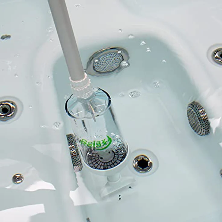 PrimeRelax Vakuumsauger für Whirlpools mit Teleskopstiel, effektive Reinigung ohne Strombedarf – Bild 3