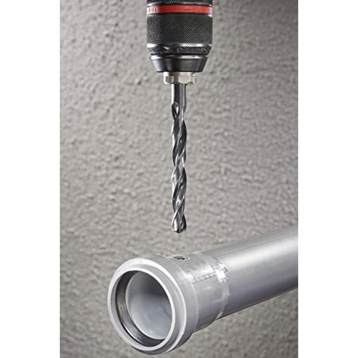 Wolfcraft Spiralbohrer 7514010, HSS Metallbohrer mit 118° Spitzenwinkel und großem Spanleitnut, rundschaft – Bild 2