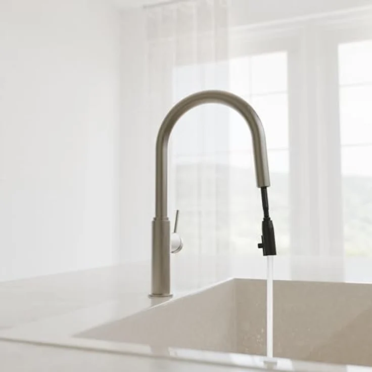 Schütte Spültischarmatur BLACKPOOL, energiesparend mit Cold-Start-Funktion, 360° schwenkbar, ausziehbarer Schlauch – Bild 8