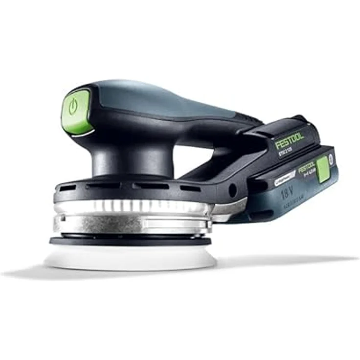 Festool Akku-Exzenterschleifer ETSC 2 125 4,0 I-Plus, mit Lichtring, 2x Akku BP 18 Li 4,0 HPC-ASI im Sysainer SYS 3 M 187, ergonomisch, bürstenloser Motor, Vibrationsschutz – Bild 2