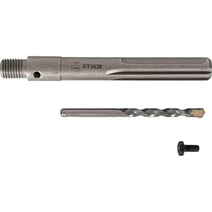 STIER Aufnahmeschaft SDS-Max M16 160 mm inkl. Zentrierbohrer für Hohlbohrkronen. – Bild 1