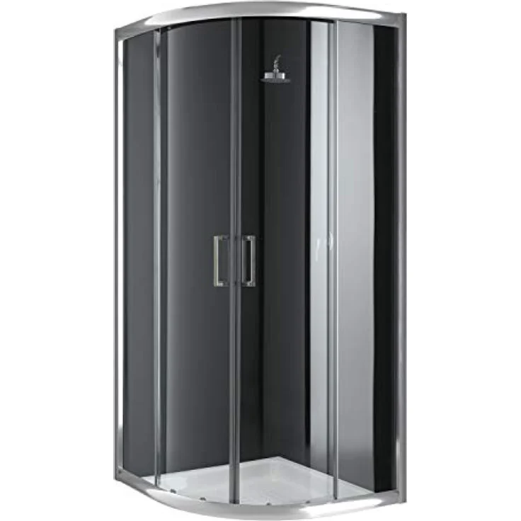 Eckeinstieg Duschkabine Runddusche 90x90 H198 Transparent 6mm Glas Mod. Alabama – Bild 2