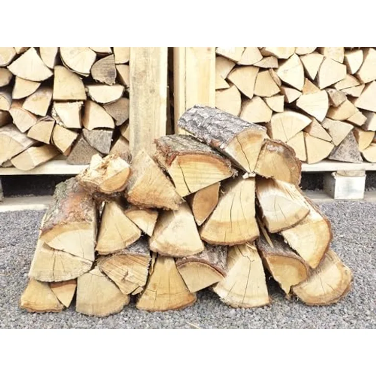 gruenwaren jakubik 30 Kg Eichenholz Kaminholz, trockenes Premium-Brennholz (7-15% Feuchtigkeit)