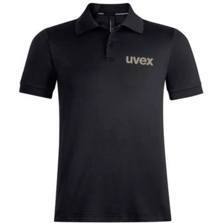 Uvex 7071213 Poloshirt XXL Schwarz, innovative Arbeitskleidung mit hohem Tragekomfort und Nachhaltigkeit