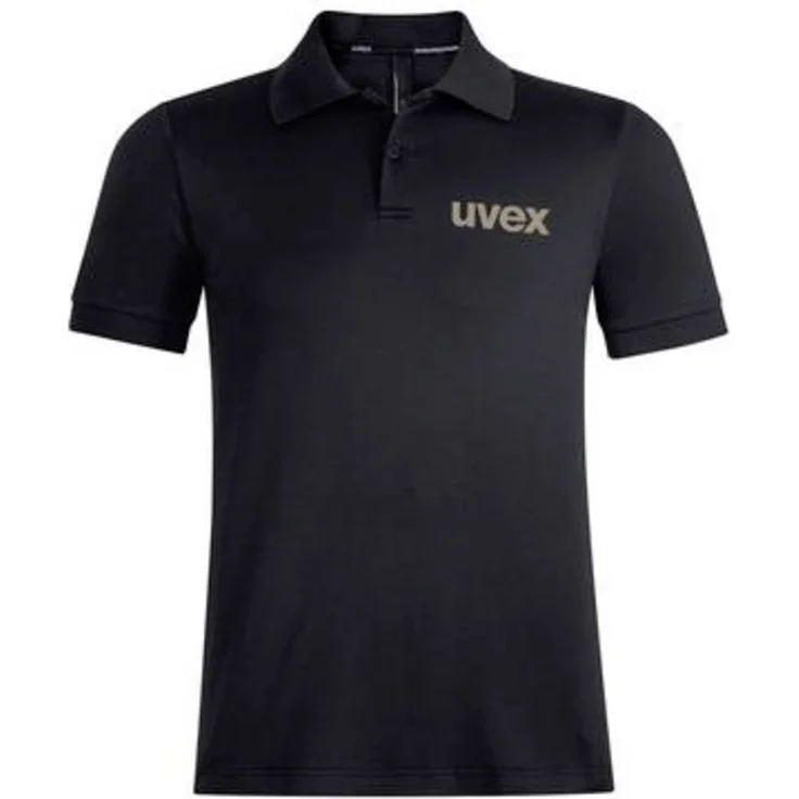 Uvex 7071213 Poloshirt XXL Schwarz, innovative Arbeitskleidung mit hohem Tragekomfort und Nachhaltigkeit