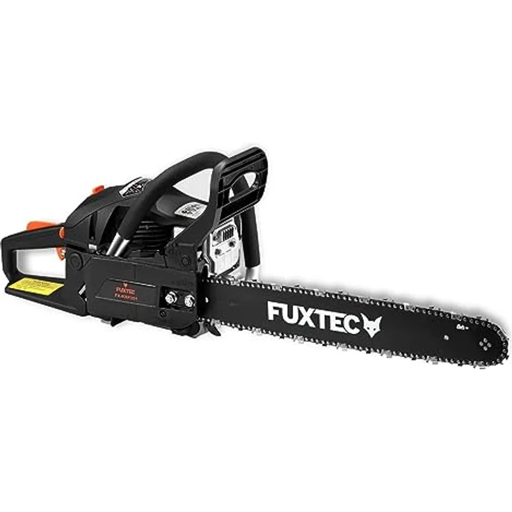 FUXTEC Benzin Kettensäge FX-KSP351 – Motorsägen Leistung 2,1 KW/ 50,8ccm Hubraum & EASY-Start – Schwertlänge 18 Zoll – Gewicht von 5,37Kg- Notstopp-Kippschalter/Schwertschutz – Bild 4