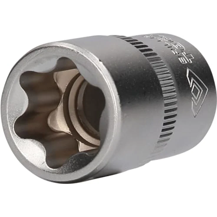 Brilliant Tools Torx-E-Stecknuss E22, 1/2" Innenvierkant-Antrieb, matt verchromt, Chrom-Vanadium-Stahl – Bild 1