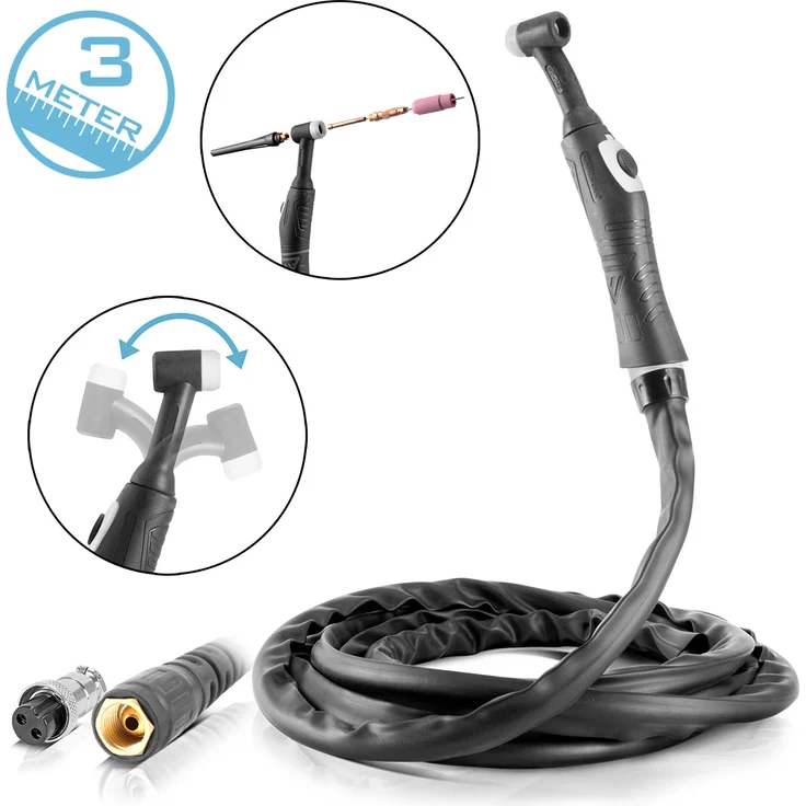 STAHLWERK Schweißgerät AC/DC WIG 200 Puls D IGBT Vollausstattung / digitales Schweißgerät mit 200 Ampere WIG & MMA, Job-Speicher, Alu & Dünnblech geeignet – Bild 5