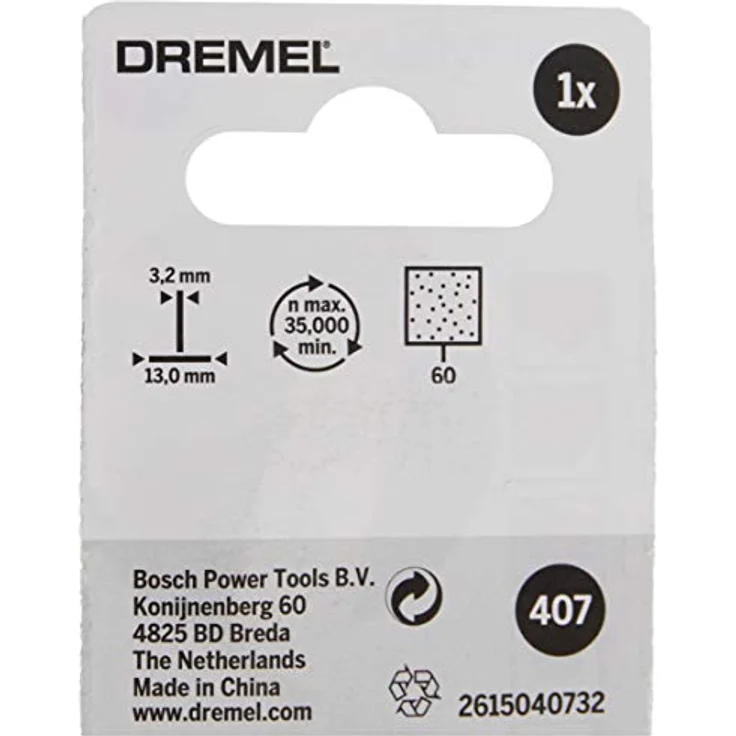 Dremel 2615040732 Schleifstift, Körnung: 60, Schaft 13 mm, Drehstift und Schleifband, Braun – Bild 4