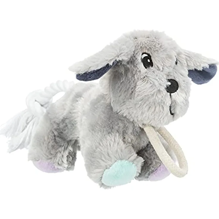 TRIXIE 36160 Junior Hund mit Tau, Plüsch, 24 cm