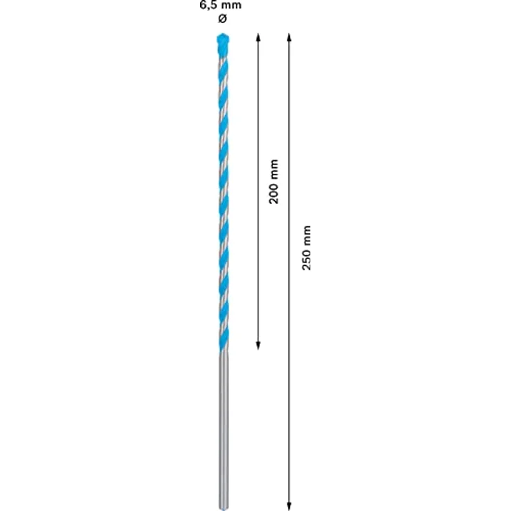 Bosch EXPERT CYL-9 Multi Construction Bohrer, Ø 6,5 mm für Beton und weiche Fliesen, geeignet für Schlagbohrer und Schrauber, präzises Bohren – Bild 3
