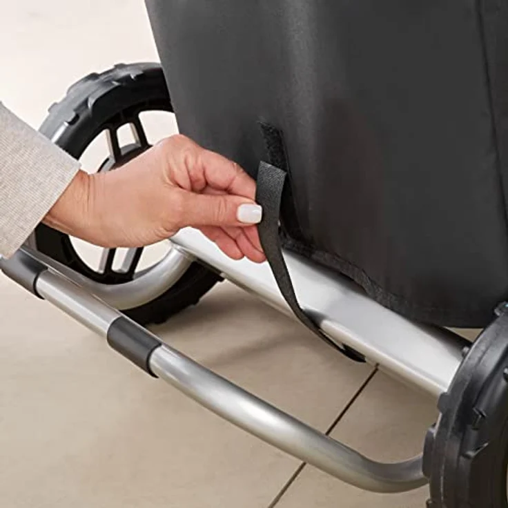 Weber Grill-Schutzhülle Traveler, Wetterfeste Polyesterabdeckung mit Klettbändern für Gasgrill Traveler – Bild 4