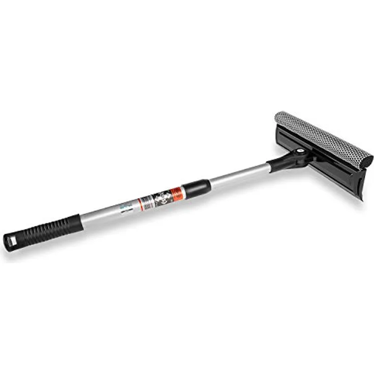 HEYNER® Scheibenreiniger Auto Fensterabzieher Windschutzscheiben Abzieher L25 50-80cm Alu-Teleskop + Schwamm + klappbar