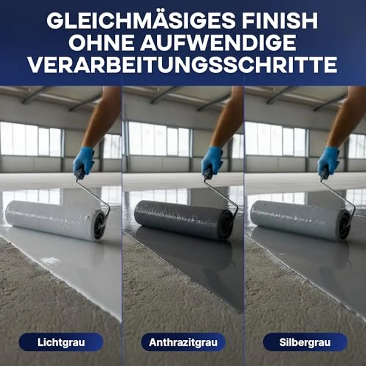 Plid® Flüssigkunststoff Innen & Außen, Anthrazitgrau 5L - Strapazierfähige wasserfeste Bodenbeschichtung für terrasse und Werkstatt - flexible, geruchsneutrale Beschichtung - Made in Germany – Bild 4