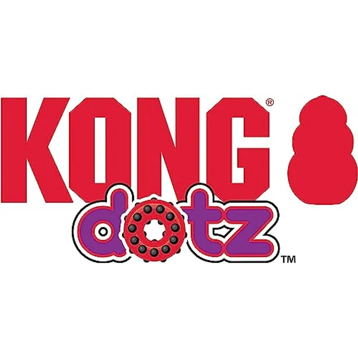 KONG – Dotz Circle – Hundespielzeug zum Kauen und zur Zahnreinigung – Für Große Hunde – Bild 5