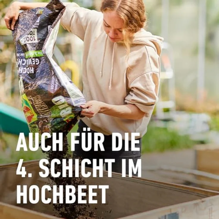 COMPO BIO Gemüse- und Hochbeetmulch, Zum Schutz vor Austrocknung und zur Hemmung von Unkraut, Torffrei, 50 Liter 24175 – Bild 4