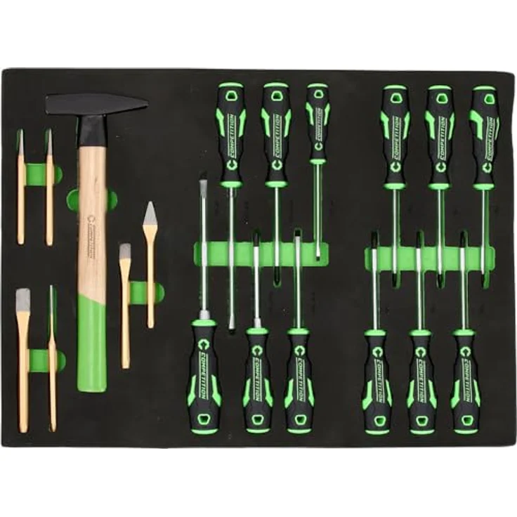 KSTOOLS COMPETITION Werkstattwagen mit 7 Schubladen und 119 Premium-Werkzeugen, zentrale Verriegelung und kugelgelagerte Schubladenführung – Bild 5